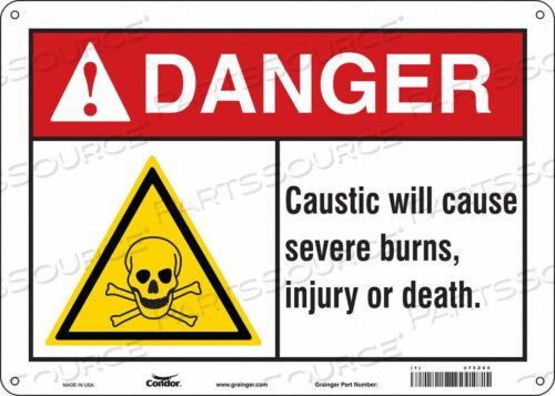 OEM#: 475Z85CHEMICAL SIGN 14 W 10 H 0.055 THICK by Condor