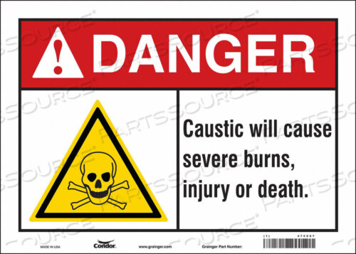 OEM#: 475Z87CHEMICAL SIGN 14 W 10 H 0.004 THICK by Condor