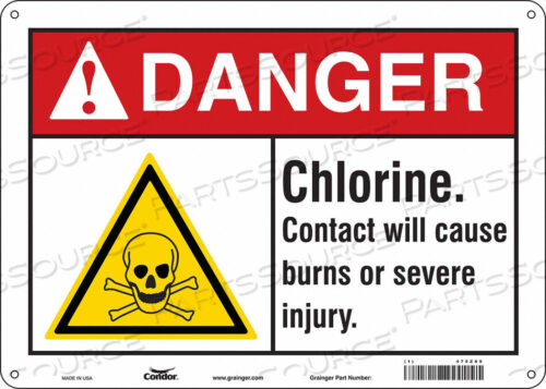 OEM#: 475Z89CHEMICAL SIGN 14 W 10 H 0.032 THICK by Condor