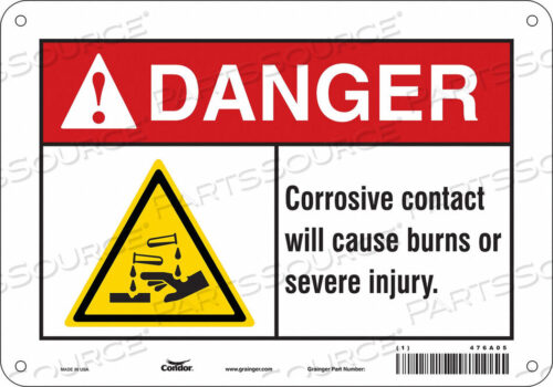 OEM#: 476A05CHEMICAL SIGN 10 W 7 H 0.055 THICKNESS by Condor