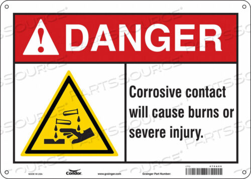 OEM#: 476A06CHEMICAL SIGN 14 W 10 H 0.055 THICK by Condor