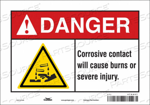 OEM#: 476A07CHEMICAL SIGN 10 W 7 H 0.004 THICKNESS by Condor