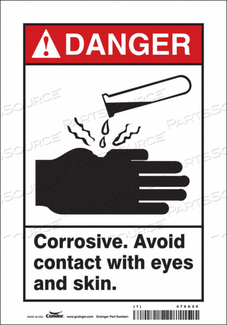 OEM#: 476A26CHEMICAL SIGN 7 W 10 H 0.004 THICKNESS by Condor