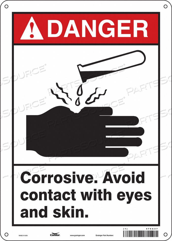 OEM#: 476A27CHEMICAL SIGN 10 W 14 H 0.004 THICK by Condor