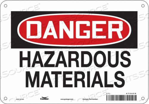 OEM#: 476A58CHEMICAL SIGN 10 W 7 H 0.032 THICKNESS by Condor