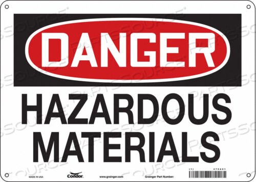 OEM#: 476A61CHEMICAL SIGN 14 W 10 H 0.055 THICK by Condor