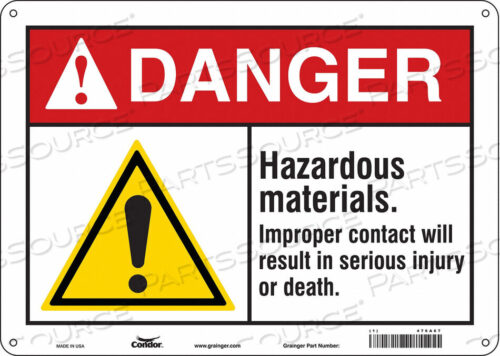 OEM#: 476A67CHEMICAL SIGN 14 W 10 H 0.032 THICK by Condor