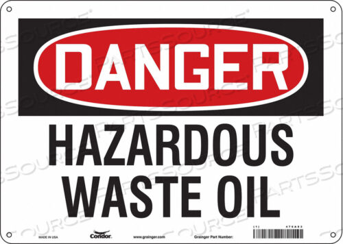 OEM#: 476A83CHEMICAL SIGN 14 W 10 H 0.032 THICK by Condor