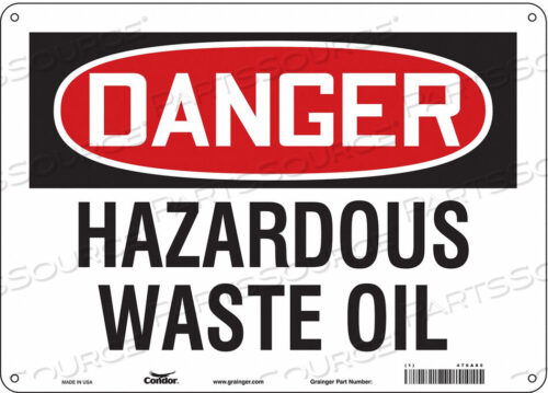 OEM#: 476A85CHEMICAL SIGN 14 W 10 H 0.055 THICK by Condor