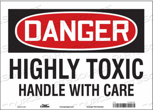 OEM#: 476C23CHEMICAL SIGN 14 W 10 H 0.004 THICK by Condor