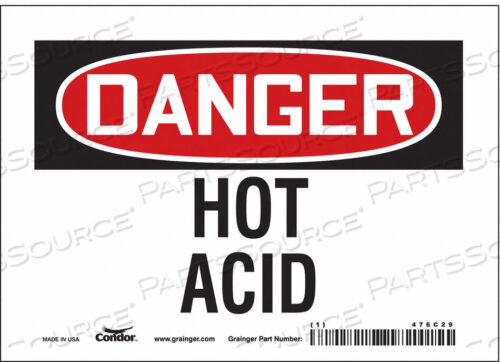 OEM#: 476C29CHEMICAL SIGN 7 W 5 H 0.004 THICKNESS by Condor