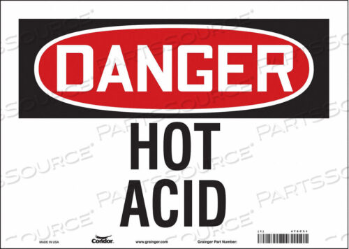 OEM#: 476C31CHEMICAL SIGN 14 W 10 H 0.004 THICK by Condor