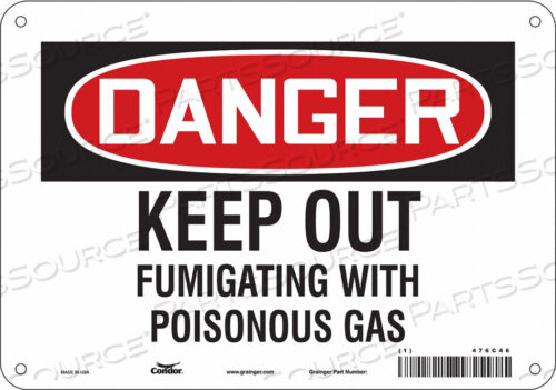 OEM#: 476C46CHEMICAL SIGN 10 W 7 H 0.055 THICKNESS by Condor