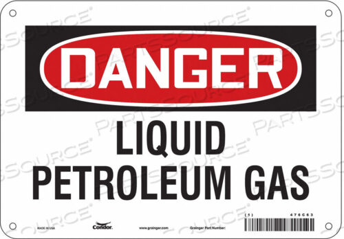 OEM#: 476C63CHEMICAL SIGN 10 W 7 H 0.055 THICKNESS by Condor