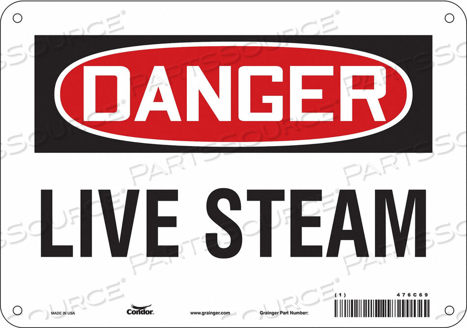 OEM#: 476C69CHEMICAL SIGN 10 W 7 H 0.032 THICKNESS by Condor