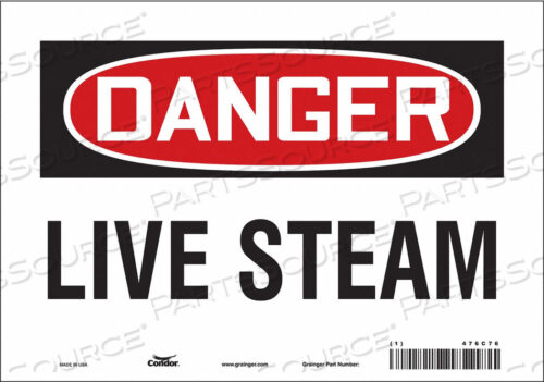 OEM#: 476C76CHEMICAL SIGN 10 W 7 H 0.004 THICKNESS by Condor