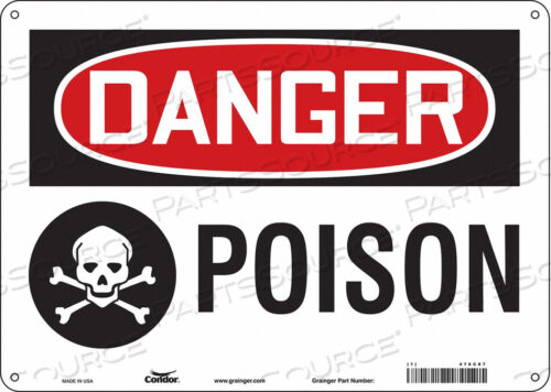 OEM#: 476C87CHEMICAL SIGN 14 W 10 H 0.032 THICK by Condor