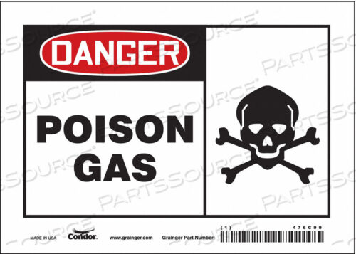 OEM#: 476C99CHEMICAL SIGN 7 W 5 H 0.004 THICKNESS by Condor