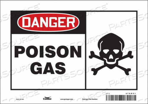 OEM#: 476D01CHEMICAL SIGN 10 W 7 H 0.004 THICKNESS by Condor