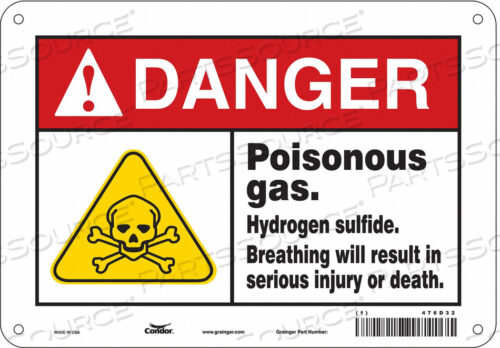 OEM#: 476D32CHEMICAL SIGN 10 W 7 H 0.032 THICKNESS by Condor