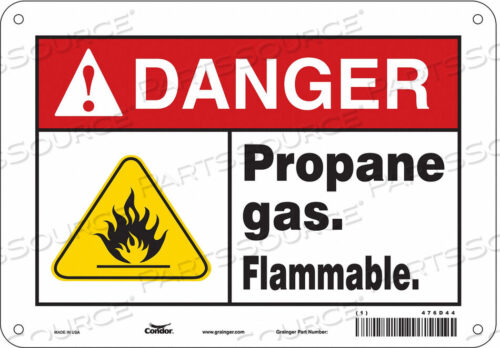 OEM#: 476D44CHEMICAL SIGN 10 W 7 H 0.055 THICKNESS by Condor