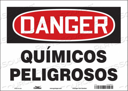 OEM#: 476D57CHEMICAL SIGN 14 W 10 H 0.004 THICK by Condor