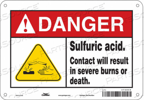 OEM#: 476D58CHEMICAL SIGN 10 W 7 H 0.032 THICKNESS by Condor