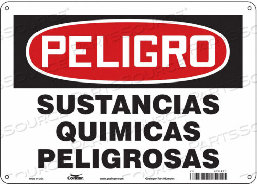 OEM#: 476D71CHEMICAL SIGN 14 W 10 H 0.055 THICK by Condor