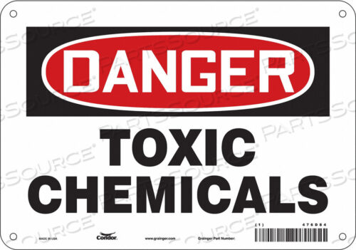 OEM#: 476D84CHEMICAL SIGN 10 W 7 H 0.032 THICKNESS by Condor