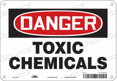OEM#: 476D86CHEMICAL SIGN 10 W 7 H 0.055 THICKNESS by Condor