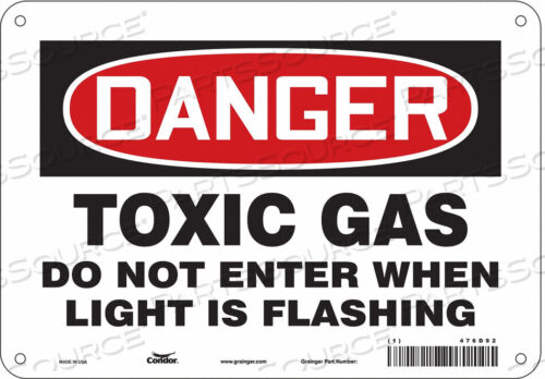 OEM#: 476D92CHEMICAL SIGN 10 W 7 H 0.032 THICKNESS by Condor