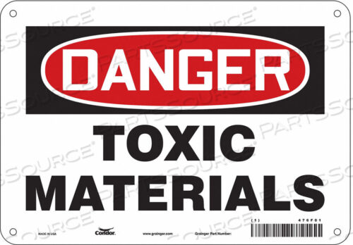 OEM#: 476F01CHEMICAL SIGN 10 W 7 H 0.032 THICKNESS by Condor