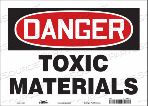 OEM#: 476F08CHEMICAL SIGN 14 W 10 H 0.004 THICK by Condor