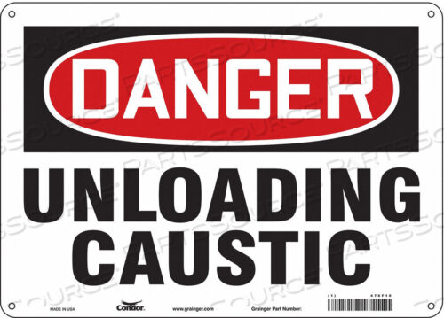 OEM#: 476F10CHEMICAL SIGN 14 W 10 H 0.032 THICK by Condor