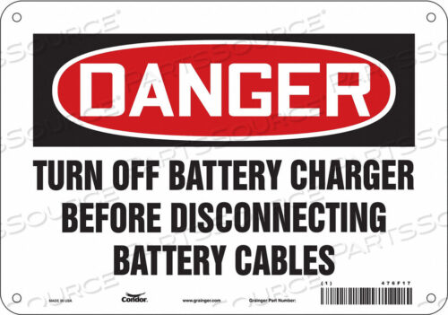 OEM#: 476F17CHEMICAL SIGN 10 W 7 H 0.032 THICKNESS by Condor