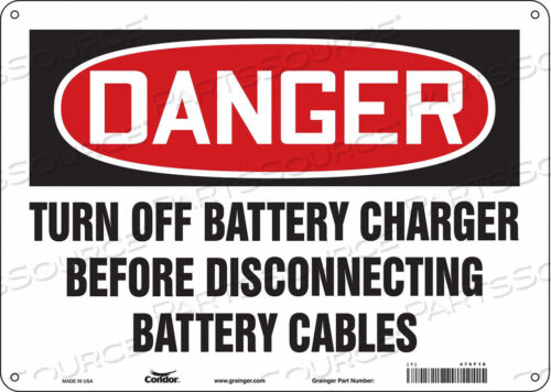OEM#: 476F18CHEMICAL SIGN 14 W 10 H 0.032 THICK by Condor