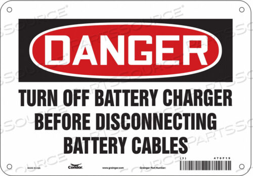 OEM#: 476F19CHEMICAL SIGN 10 W 7 H 0.055 THICKNESS by Condor