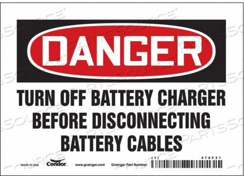 OEM#: 476F21CHEMICAL SIGN 7 W 5 H 0.004 THICKNESS by Condor