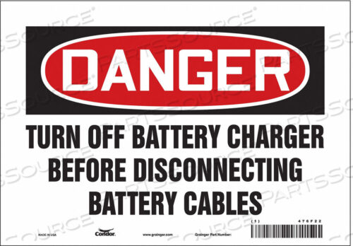 OEM#: 476F22CHEMICAL SIGN 10 W 7 H 0.004 THICKNESS by Condor