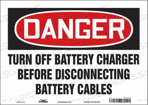 OEM#: 476F23CHEMICAL SIGN 14 W 10 H 0.004 THICK by Condor