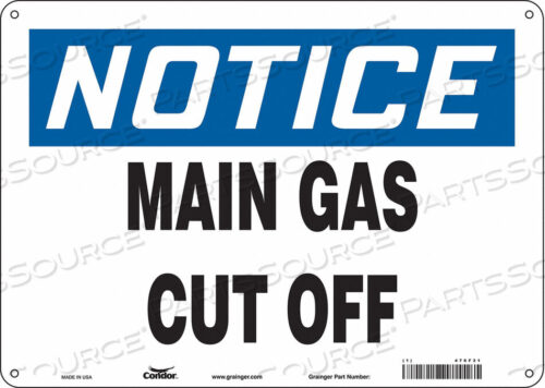 OEM#: 476F31CHEMICAL SIGN 14 W 10 H 0.032 THICK by Condor