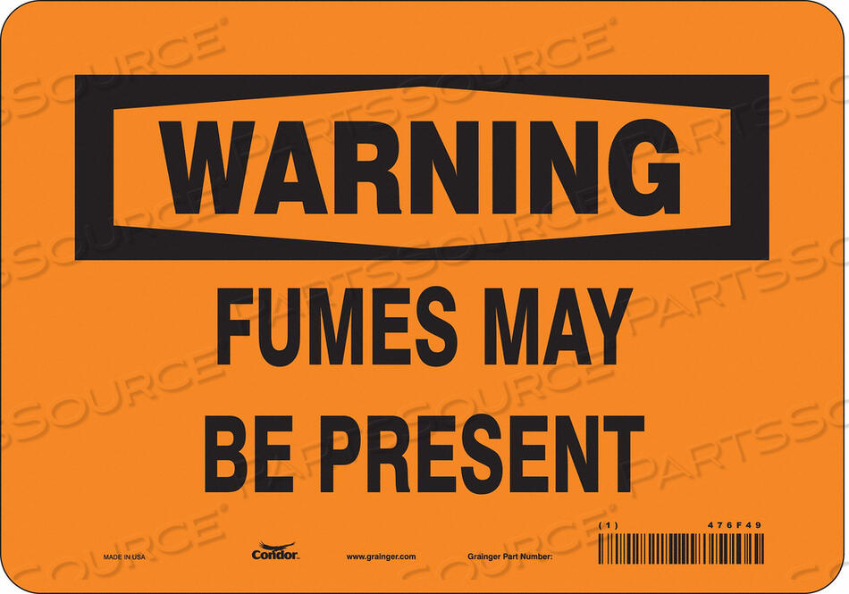 OEM#: 476F49CHEMICAL SIGN 10 W 7 H 0.004 THICKNESS by Condor