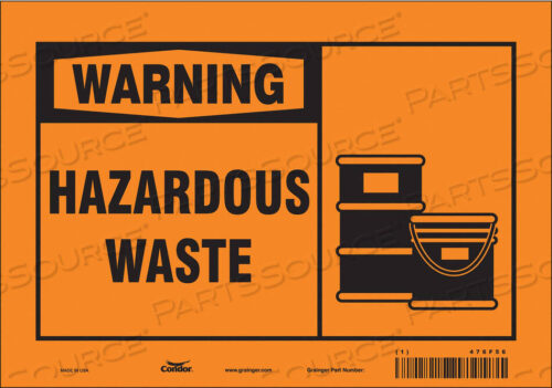OEM#: 476F56CHEMICAL SIGN 10 W 7 H 0.004 THICKNESS by Condor