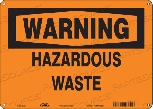 OEM#: 476F61CHEMICAL SIGN 14 W 10 H 0.055 THICK by Condor