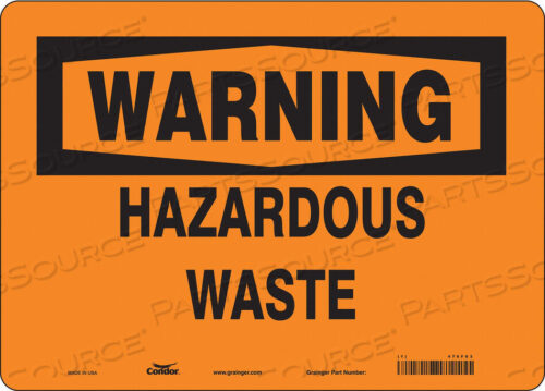 OEM#: 476F63CHEMICAL SIGN 14 W 10 H 0.004 THICK by Condor