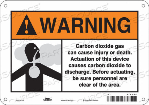 OEM#: 476F84CHEMICAL SIGN 10 W 7 H 0.055 THICKNESS by Condor