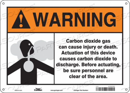 OEM#: 476F89CHEMICAL SIGN 14 W 10 H 0.055 THICK by Condor