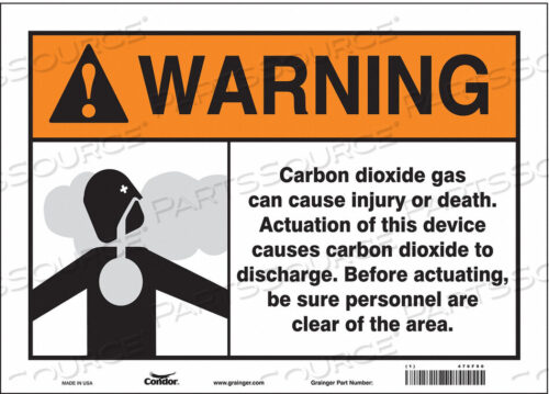OEM#: 476F90CHEMICAL SIGN 14 W 10 H 0.004 THICK by Condor