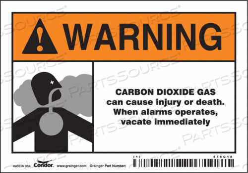 OEM#: 476G18CHEMICAL SIGN 5 W 3-1/2 H 0.004 THICK by Condor