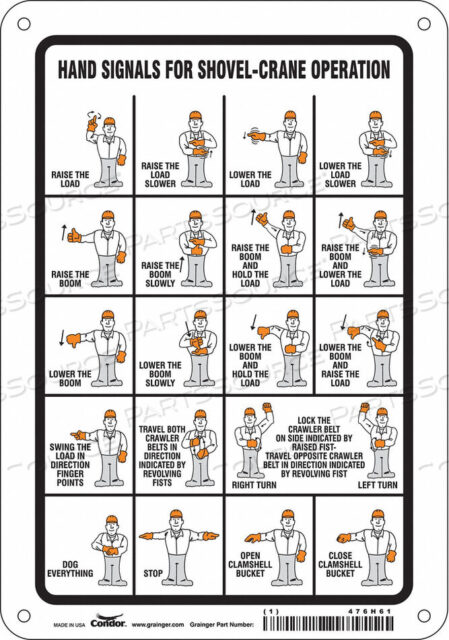 OEM#: 476H61SAFETY SIGN 7 W 10 H 0.032 THICKNESS by Condor